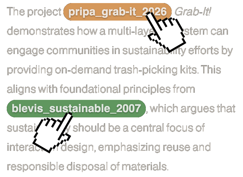 A citation pill inside the answer text