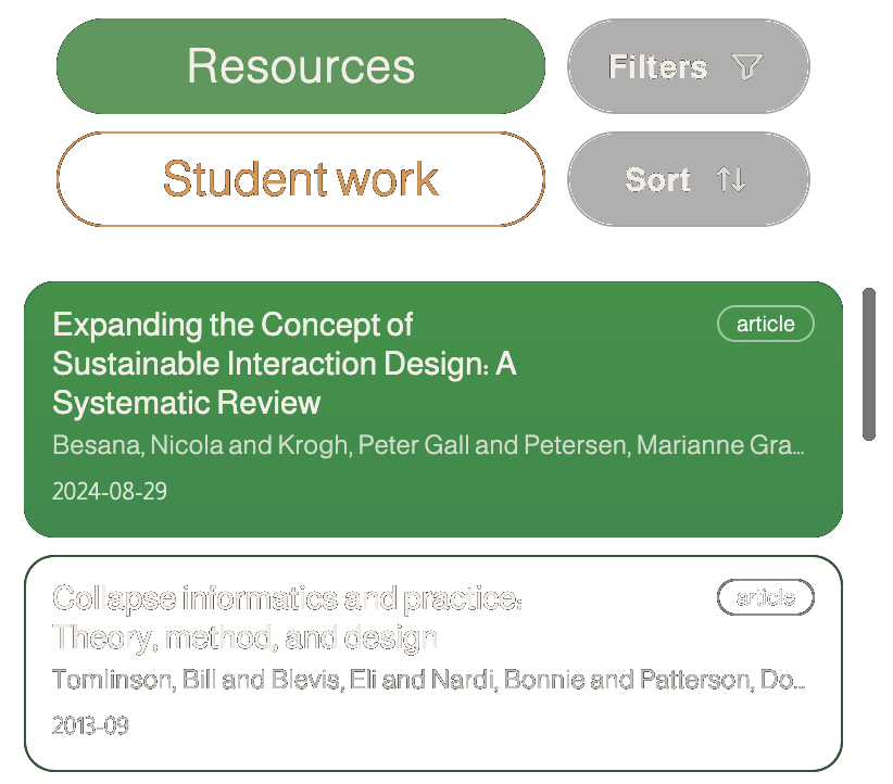 The tabs and Sort/Filters row above the resource list